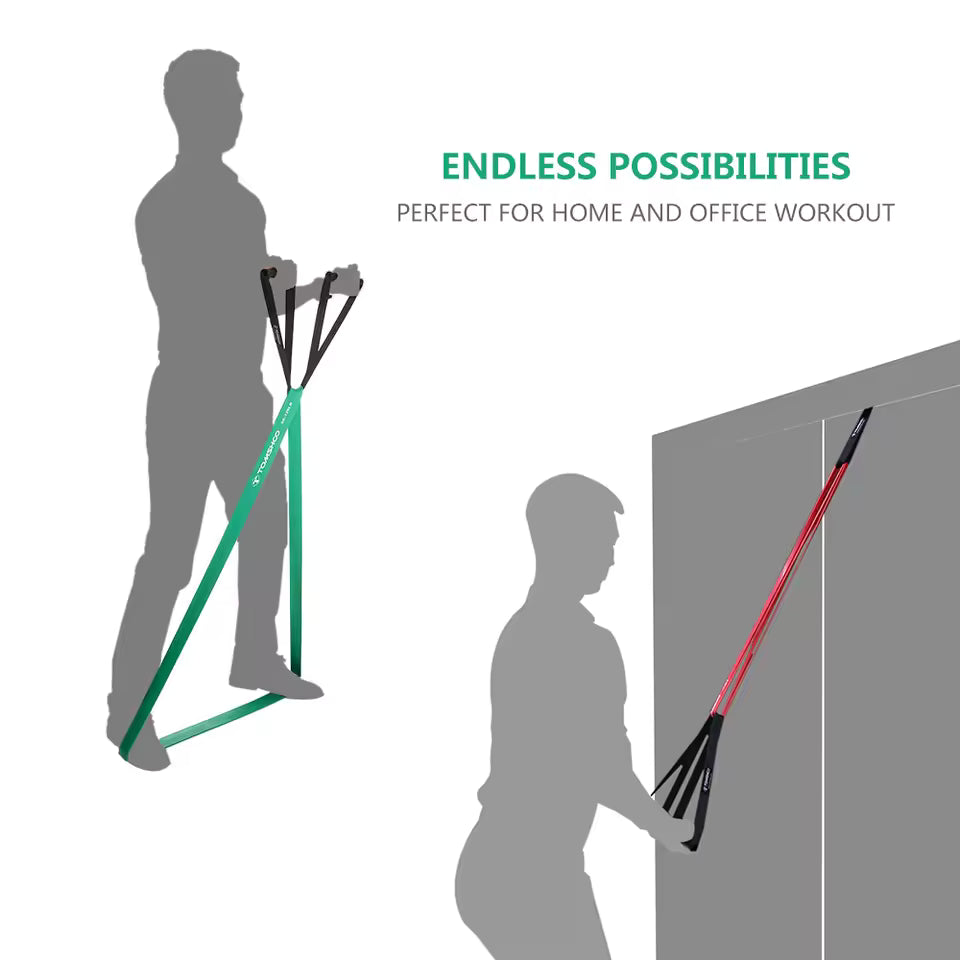 5 Packs Pull Up Assist Bands Set Resistance Stretch Bands